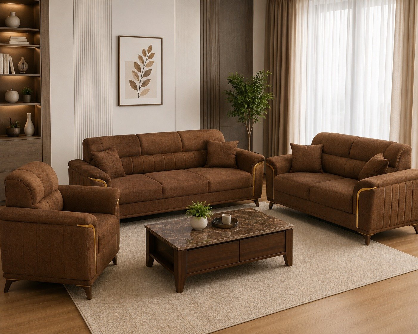 Royal Comfort Sofa Set - Image 5
