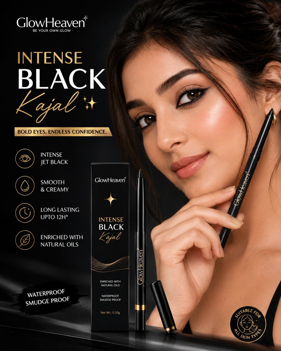 GlowHeaven Intense Black Kajal ✨
