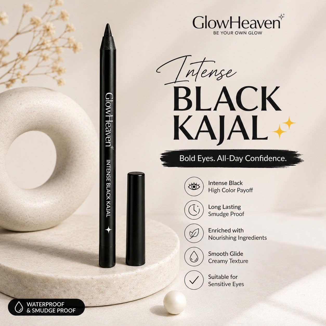 GlowHeaven Intense Black Kajal ✨ - Image 2